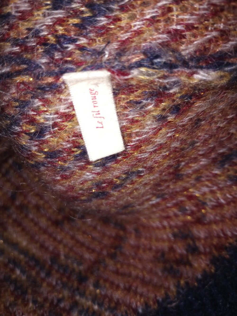 Sezane Owen Floral Blue Scoop Neck Sweater - Picture 5 of 5
